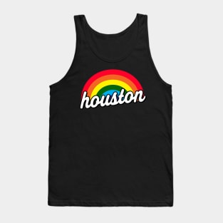 Houston Gay Pride Rainbow LGBT Flag Tank Top